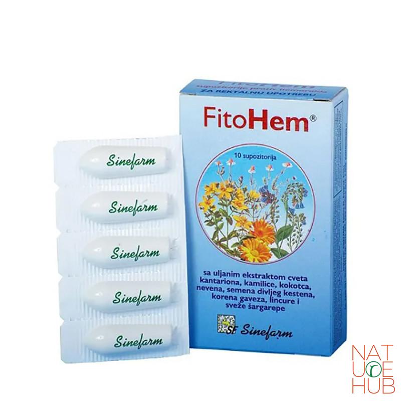 Fitohem, supozitorije protiv hemoroida 10 kom, SF 