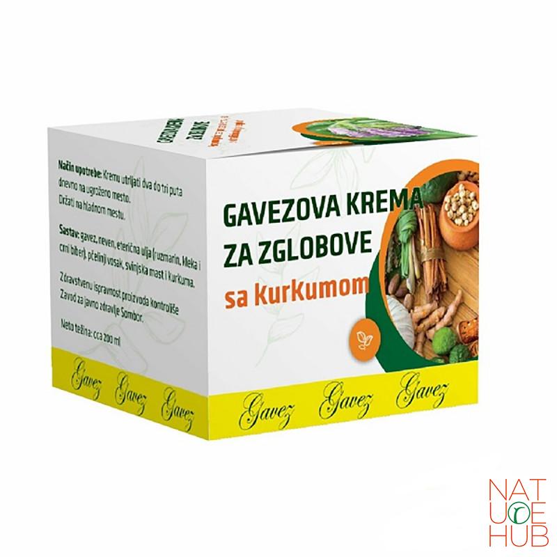 Gavezova krema za zglobove sa kurkumom, 200 ml, Gavez 