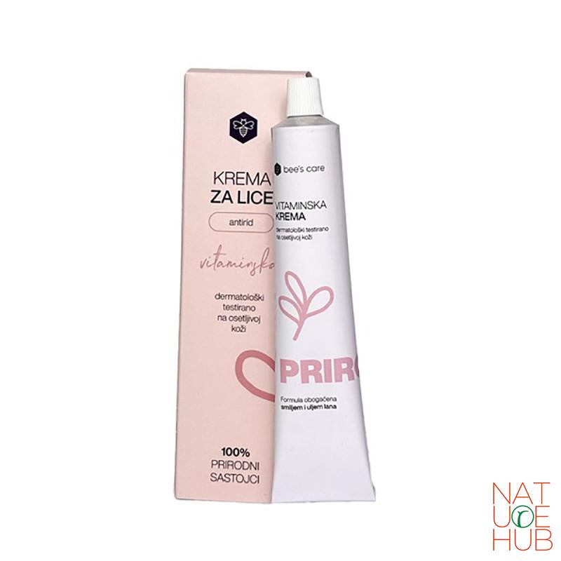 Vitaminska antirid krema za lice sa smiljem Bees care 50ml 