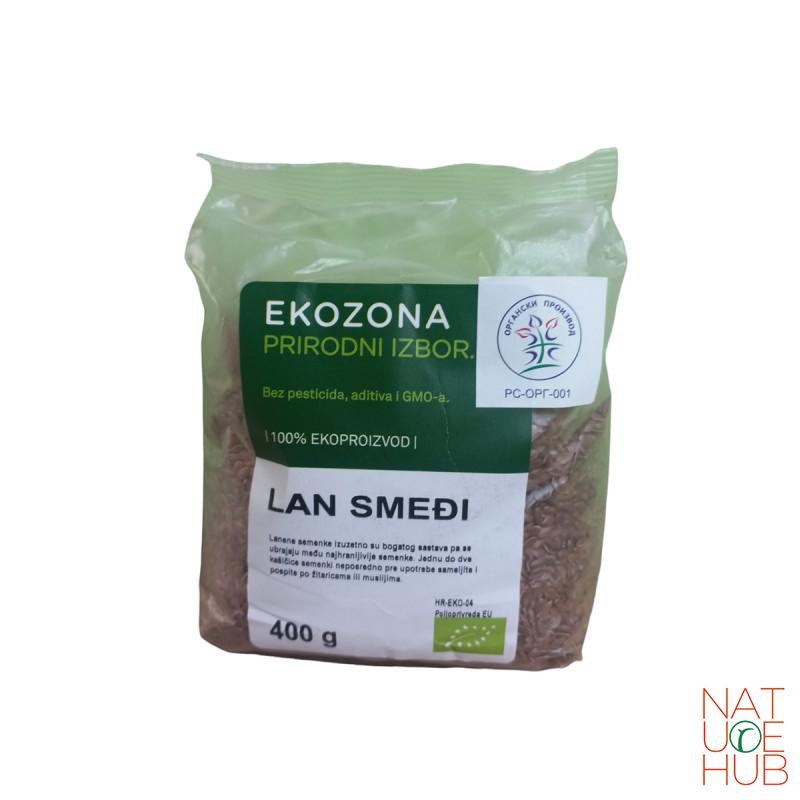 Lan smeđi Ekozona, 400g 