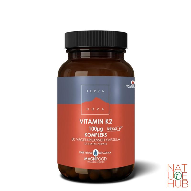 Terranova Vitamin K2 100mg, 50 cps 