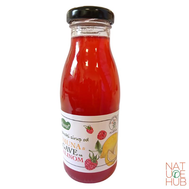 Organski sirup od limuna sa malinom i agavom, 200ml 