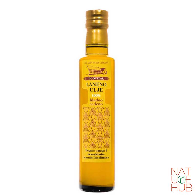 Hladno ceđeno laneno ulje 250 ml, Ecovital 