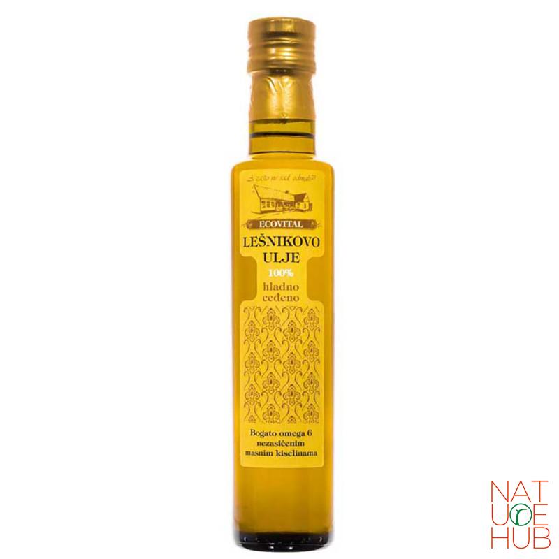 Hladno ceđeno ulje lešnika Ecovital, 250ml 