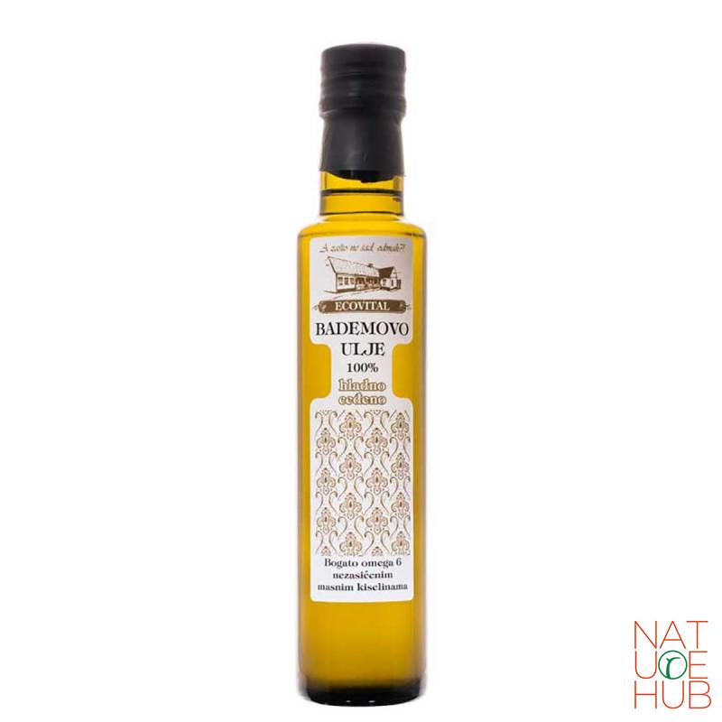 Hladno ceđeno ulje badema Ecovital, 250ml 