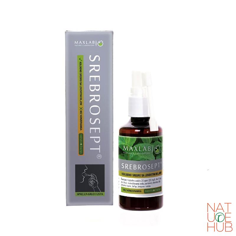 Srebrosept sprej za grlo i desni Maxlab 50ml 
