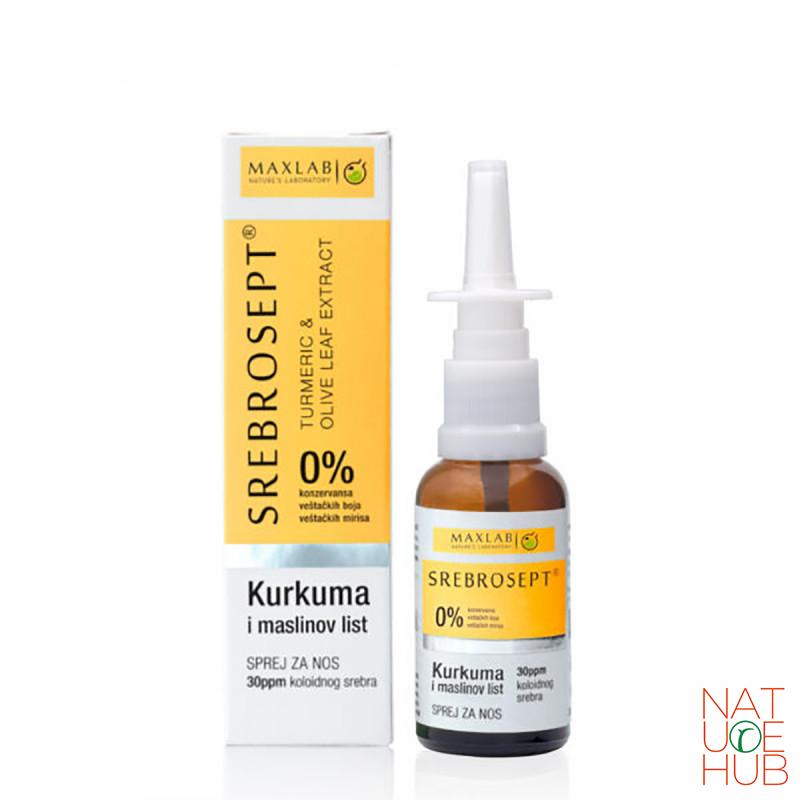 Sprej za nos i sinuse kurkuma i maslinov list Maxlab 30ml 