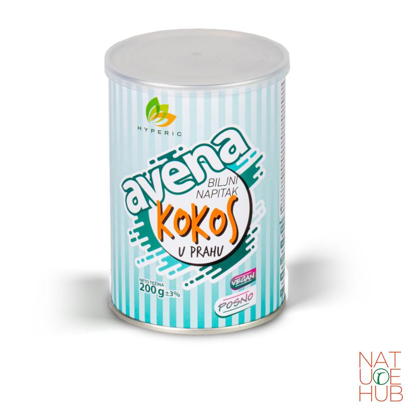 Biljni napitak u prahu, ukus kokos, Avena 200g 