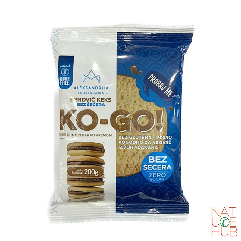 KO - GO Sendvič keks bez šećera i glutena Aleksandrija 