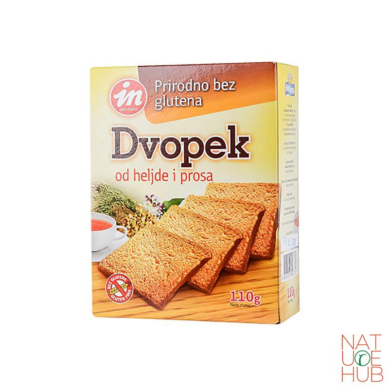 Dvopek od heljde i prosa bez glutena Aleksandria 110g 