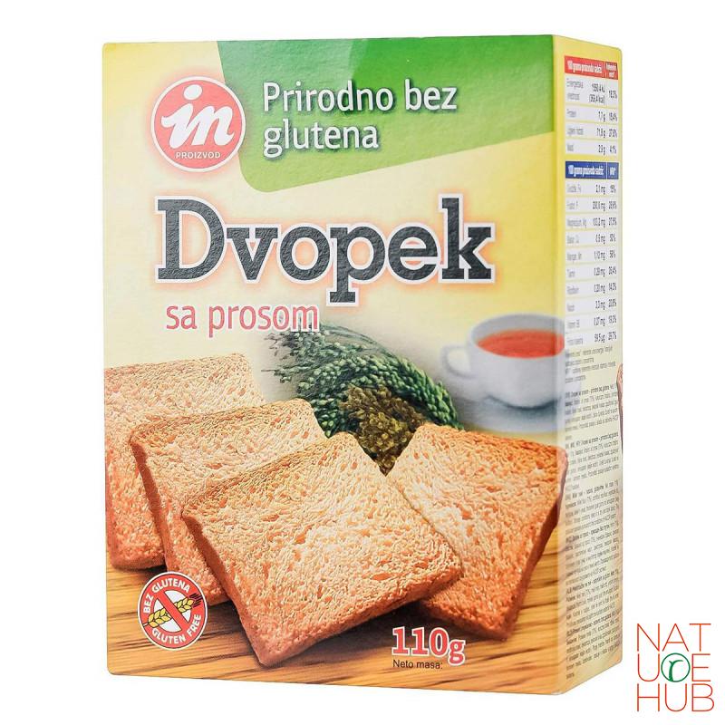 Dvopek od prosa bez glutena Aleksandrija 110g 