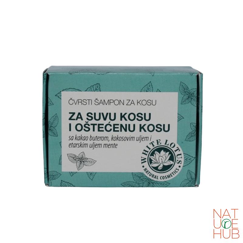 Čvrsti šampon za suvu kosu Herbateria, 60g 
