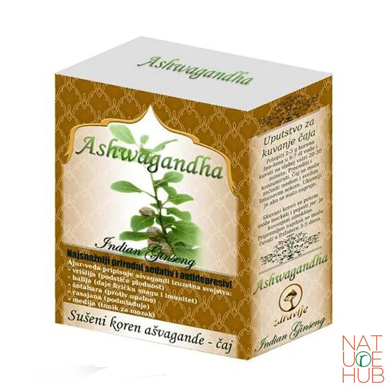 Sušeni koren ašvagande za čaj EP, 50g 