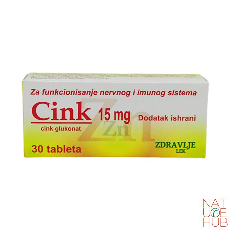 Cink 15mg, 30 tbl 
